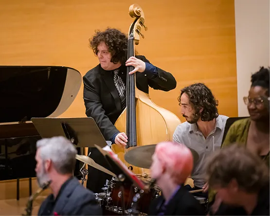 music students performing in a concert